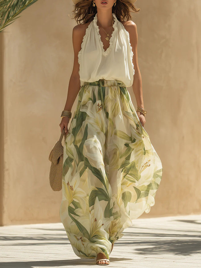 Conjunto de vacaciones «Top Volantes»