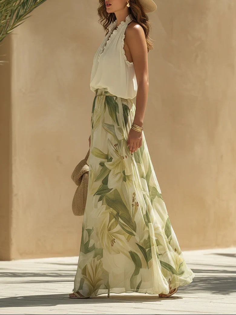 Conjunto de vacaciones «Top Volantes»