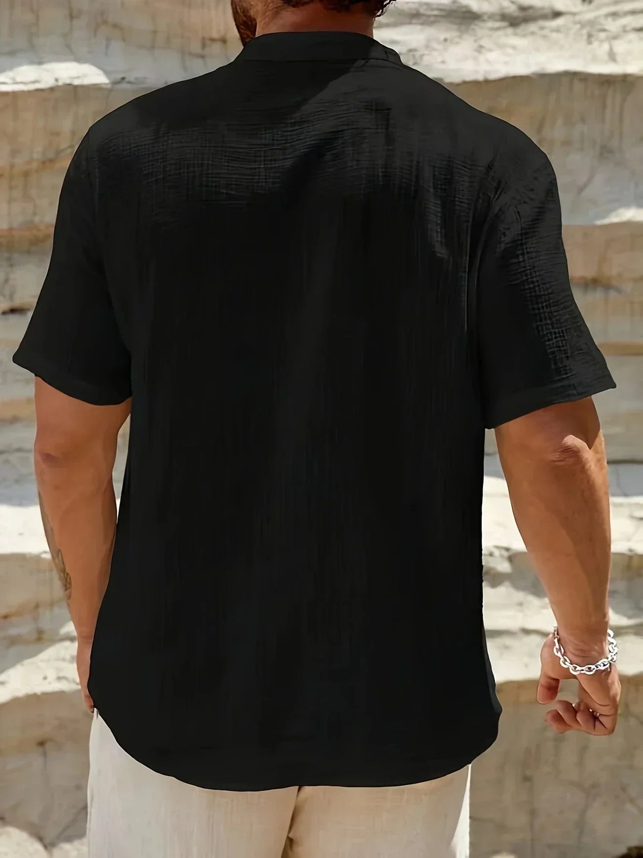 Azel | Camisa de verano elegante con cuello alto