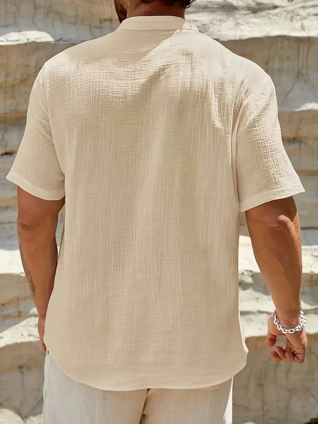 Azel | Camisa de verano elegante con cuello alto