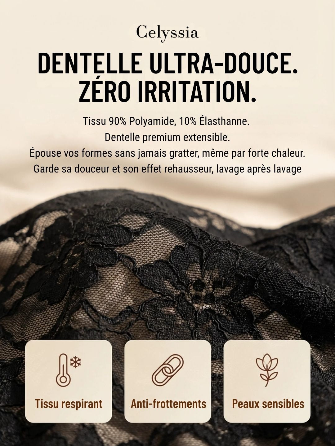 Soutien-gorge LaceLift™ | Maintien naturel, dentelle ultra-douce, confort absolu