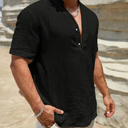 Azel | Camisa de verano elegante con cuello alto