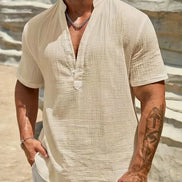Azel | Camisa de verano elegante con cuello alto