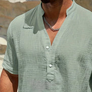 Azel | Camisa de verano elegante con cuello alto