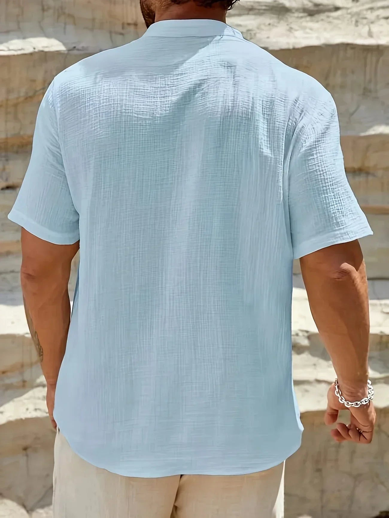 Azel | Camisa de verano elegante con cuello alto