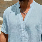 Azel | Camisa de verano elegante con cuello alto