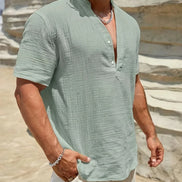 Azel | Camisa de verano elegante con cuello alto