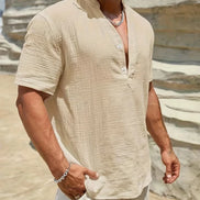 Azel | Camisa de verano elegante con cuello alto