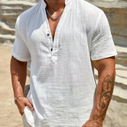 Azel | Camisa de verano elegante con cuello alto