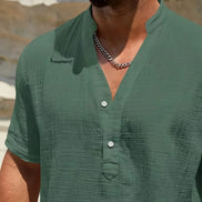 Azel | Camisa de verano elegante con cuello alto