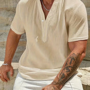 Azel | Camisa de verano elegante con cuello alto