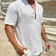 Azel | Camisa de verano elegante con cuello alto
