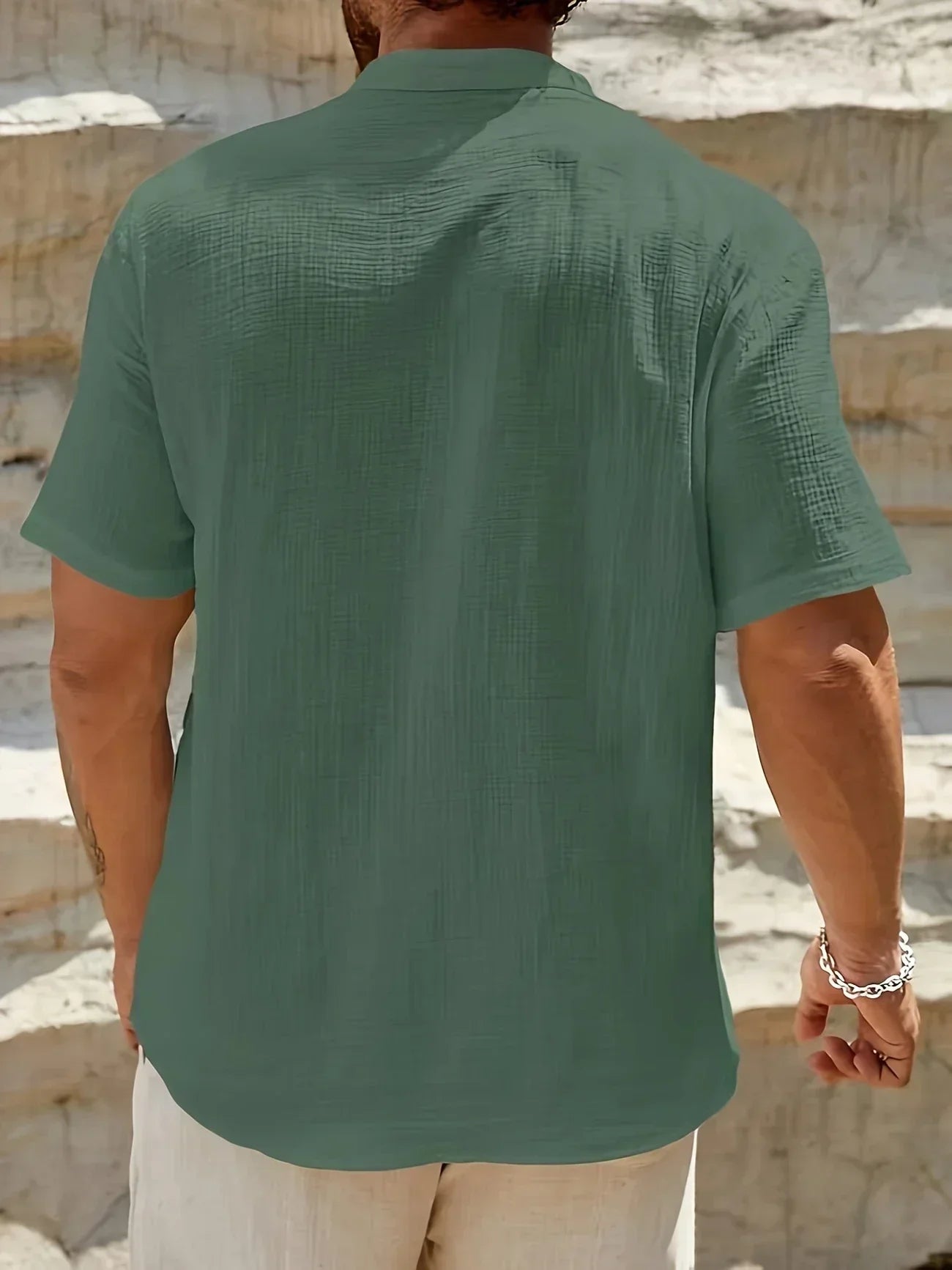 Azel | Camisa de verano elegante con cuello alto
