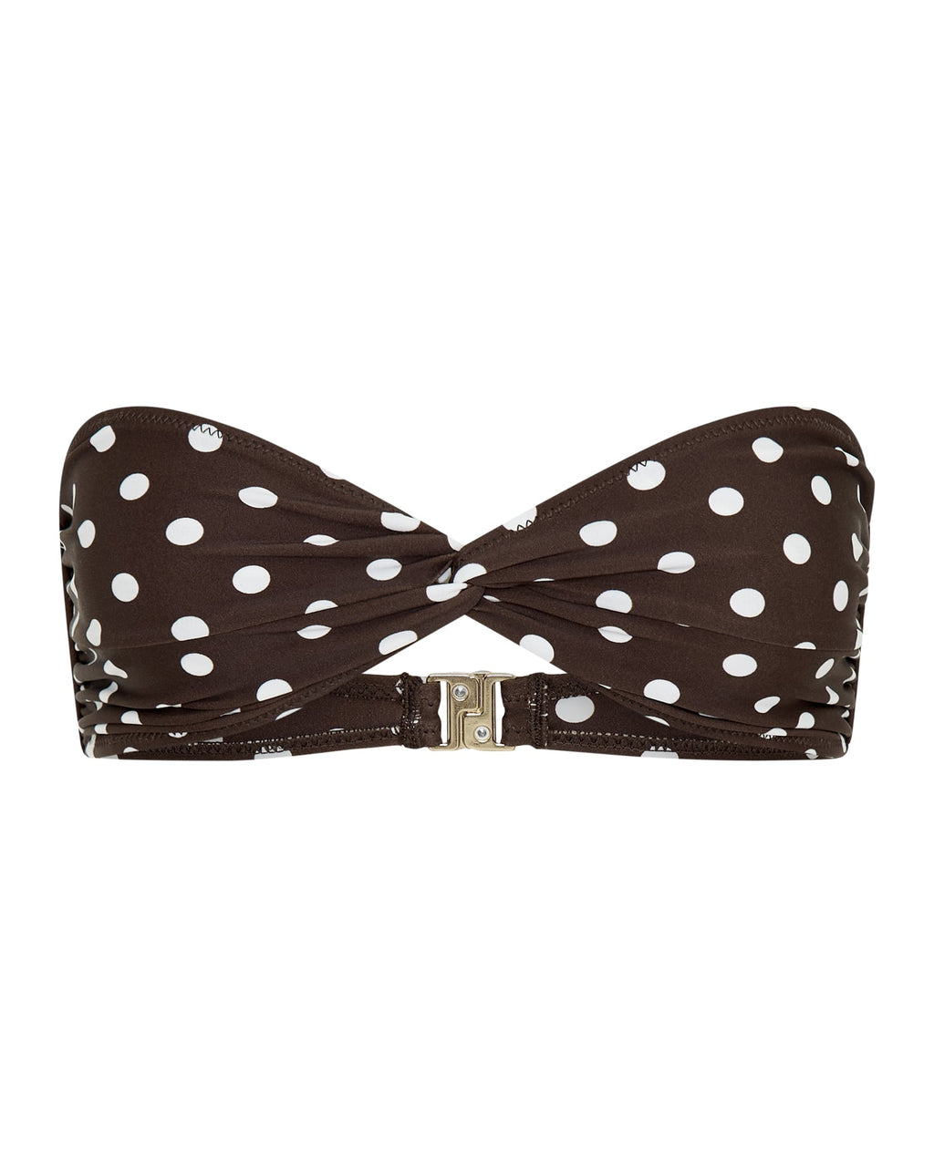 Positano Top Chocolate Polka