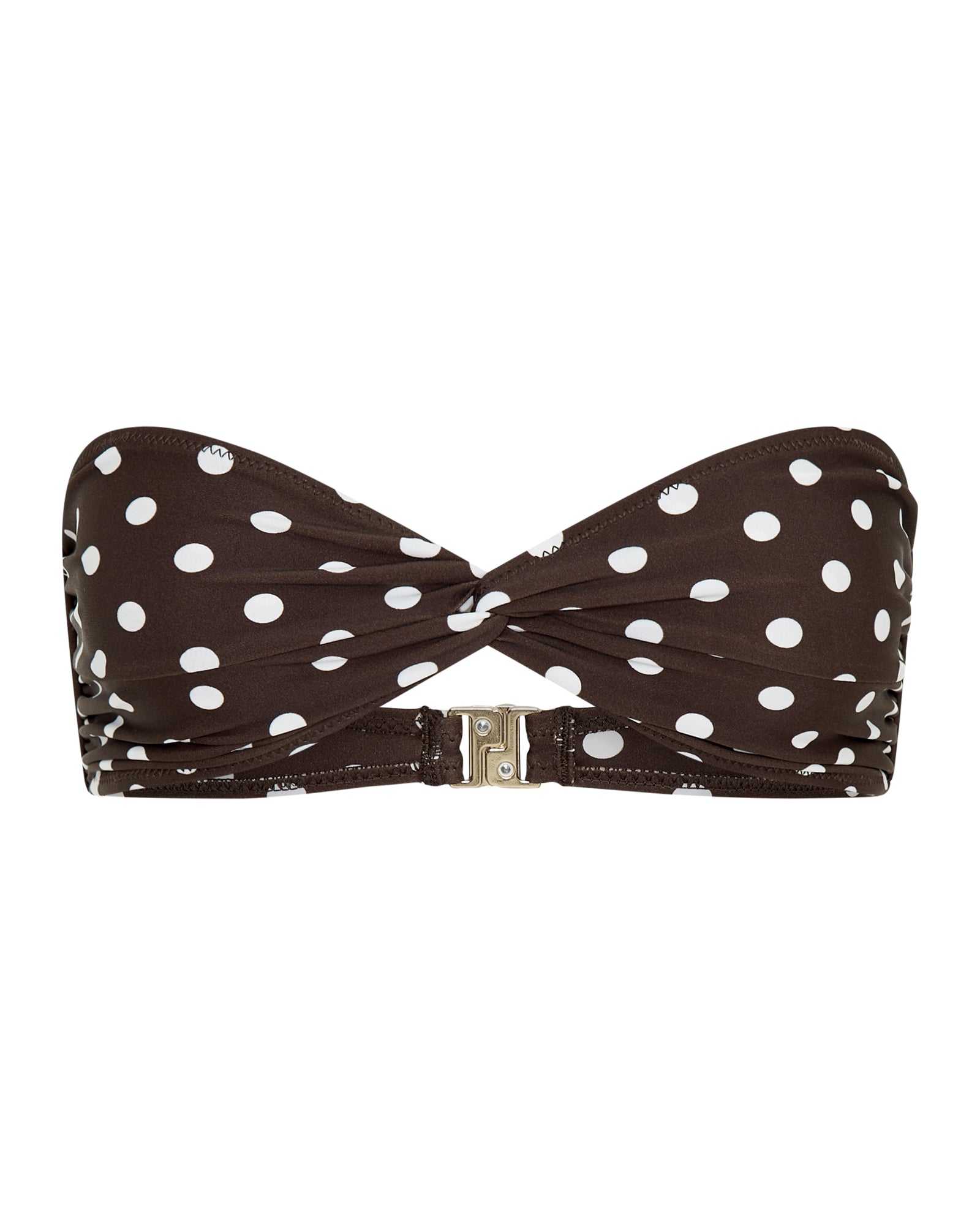 Positano Top Chocolate Polka
