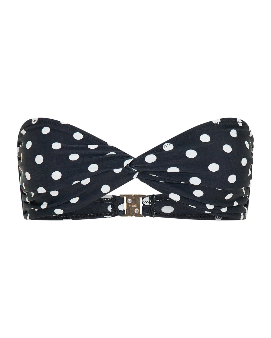 Positano Top Black Polka