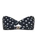Positano Top Black Polka
