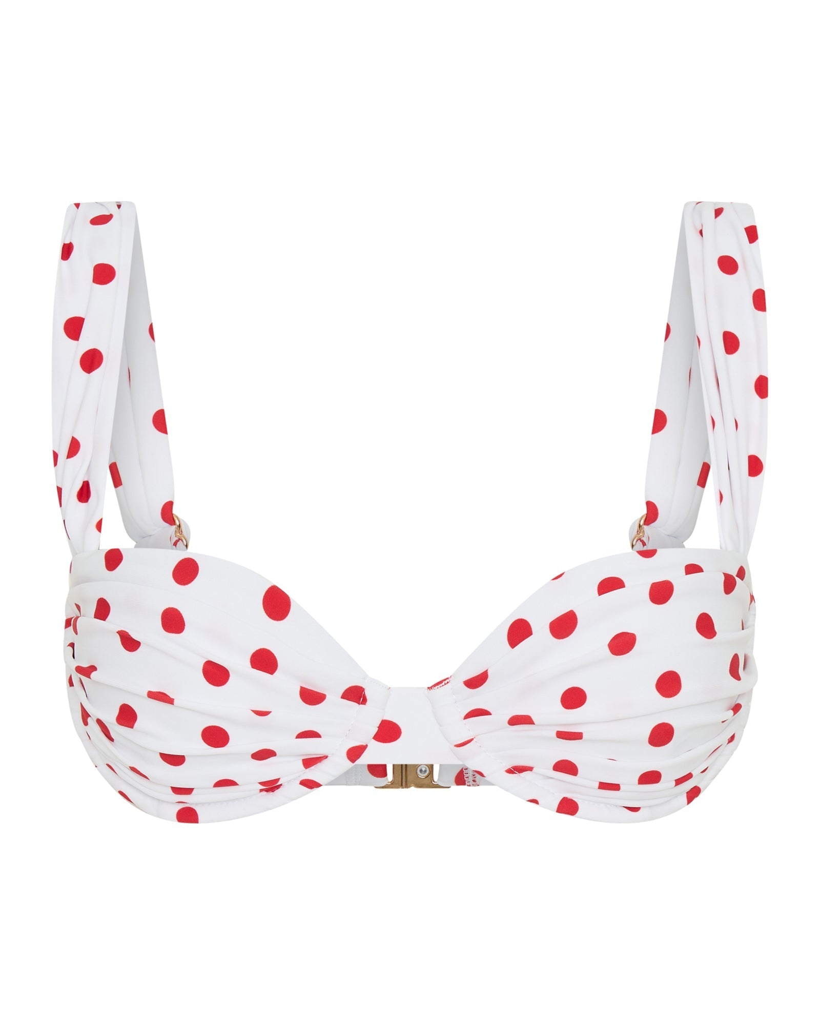 Rhodes Top Red Polka