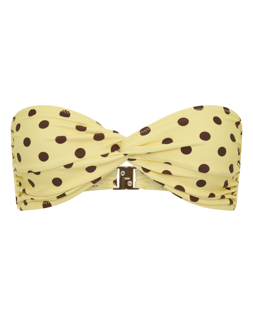 Positano Top Yellow Polka