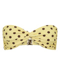 Positano Top Yellow Polka