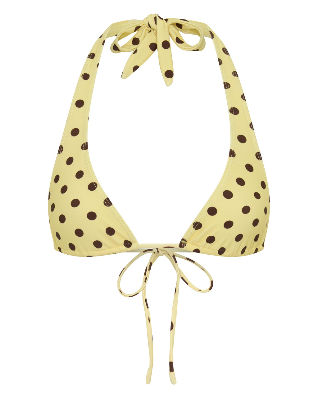 Capri Top Yellow Polka