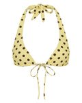 Capri Top Yellow Polka