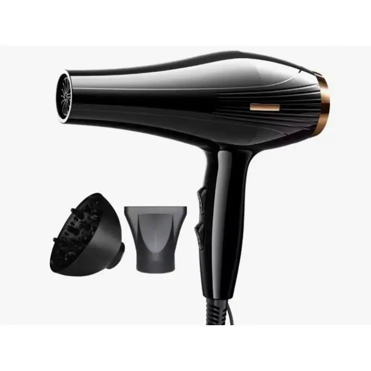 IPSDI Professional Hair Dryer - Powerful 5000W AC motor for fast drying, ThermoProtect temperature control, and advanced ionic technology for frizz-free shine, includes diffuser nozzle for versatile styling.