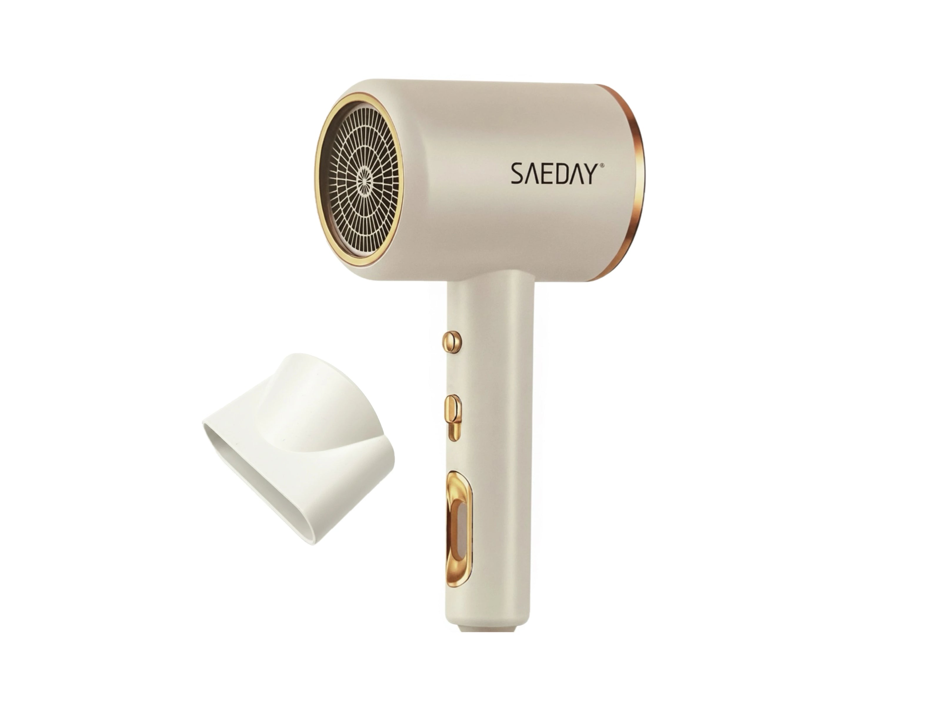IPSDI Professional Hair Dryer - Powerful 5000W AC motor for fast drying, ThermoProtect temperature control, and advanced ionic technology for frizz-free shine, includes diffuser nozzle for versatile styling.
