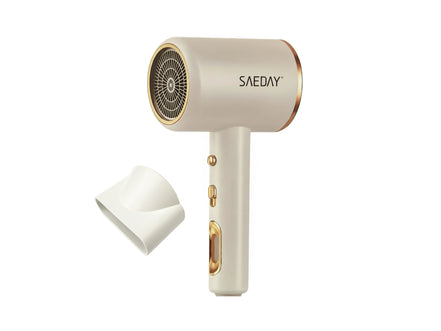 IPSDI Professional Hair Dryer - Powerful 5000W AC motor for fast drying, ThermoProtect temperature control, and advanced ionic technology for frizz-free shine, includes diffuser nozzle for versatile styling.