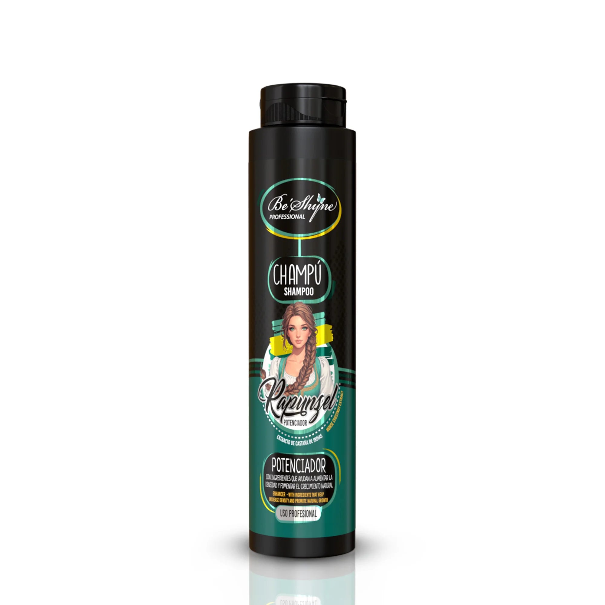 Rapunzel Kit Shampoo 500g + Mask 500g, Be'Shyne® - Nourishing hair care set that stimulates healthy hair growth, strengthens hair follicles, reduces hair loss, and is suitable for all hair types, paraben-free and EWG Verifie