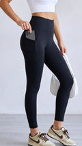 Leggings mit Handytasche / schwarz Art. 5028