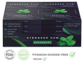 Regular: Spearmint sin azúcar, 120 piezas (330 g) - Chicle duro | Rigidez Shore específica para el crecimiento de la mandíbula