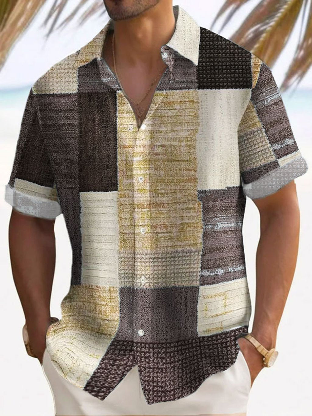 Azel | Camisa elegante de manga corta