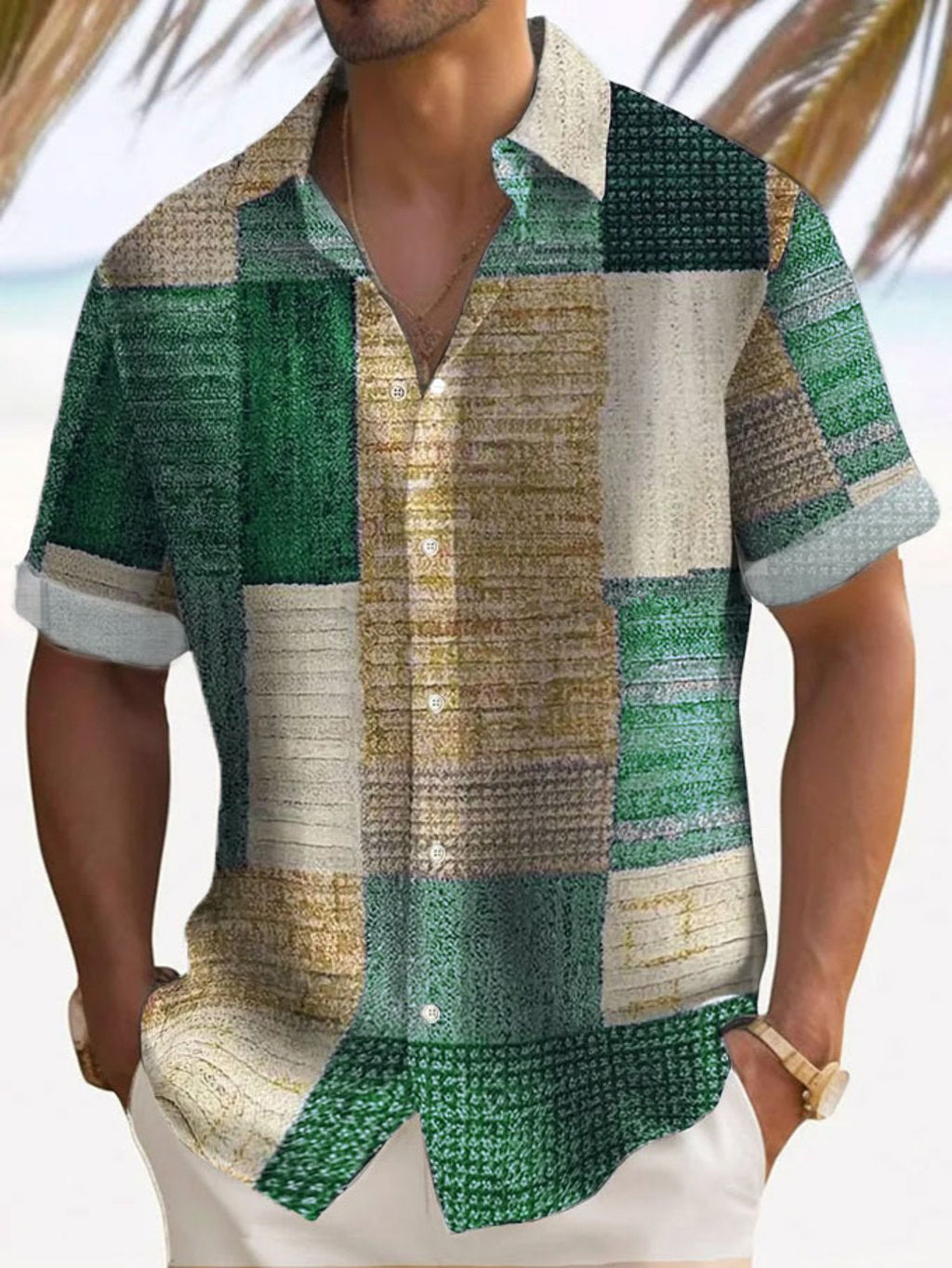 Azel | Camisa elegante de manga corta
