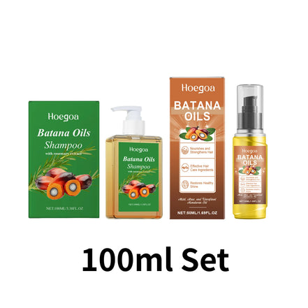 Organic Batana Oil Shampoo Soothing Scalp Intense Repair Batana Nourishing Shampoo with Rosemary Extract for All Hair Types