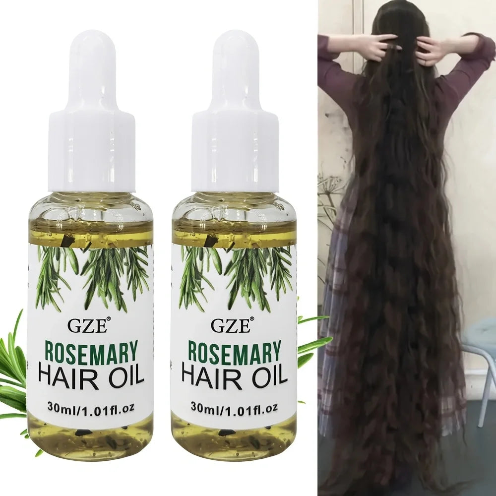 GZE Rosemary Oil For Hair Rosemary Scalp Hair Oil, All Type & Texture | Straight, Waves & Chemically Hairs Strengthens