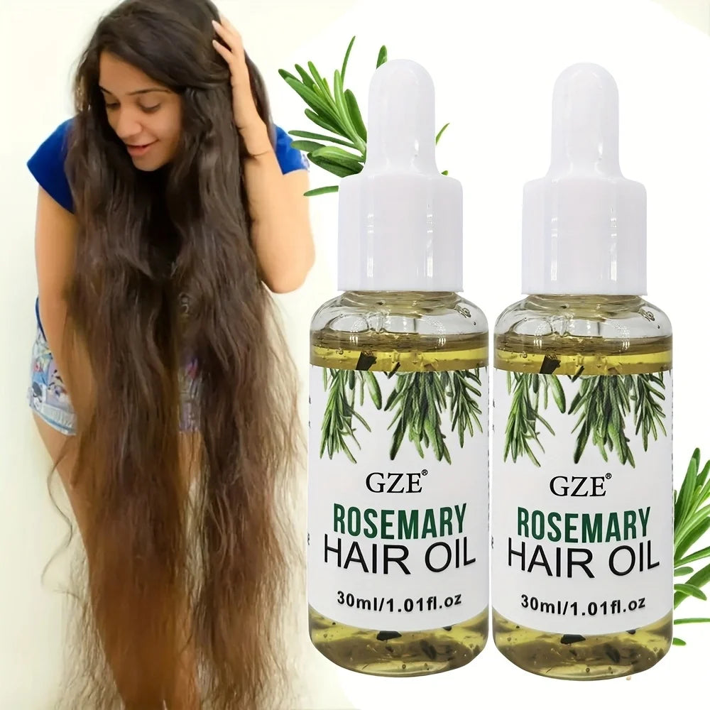 GZE Rosemary Oil For Hair Rosemary Scalp Hair Oil, All Type & Texture | Straight, Waves & Chemically Hairs Strengthens