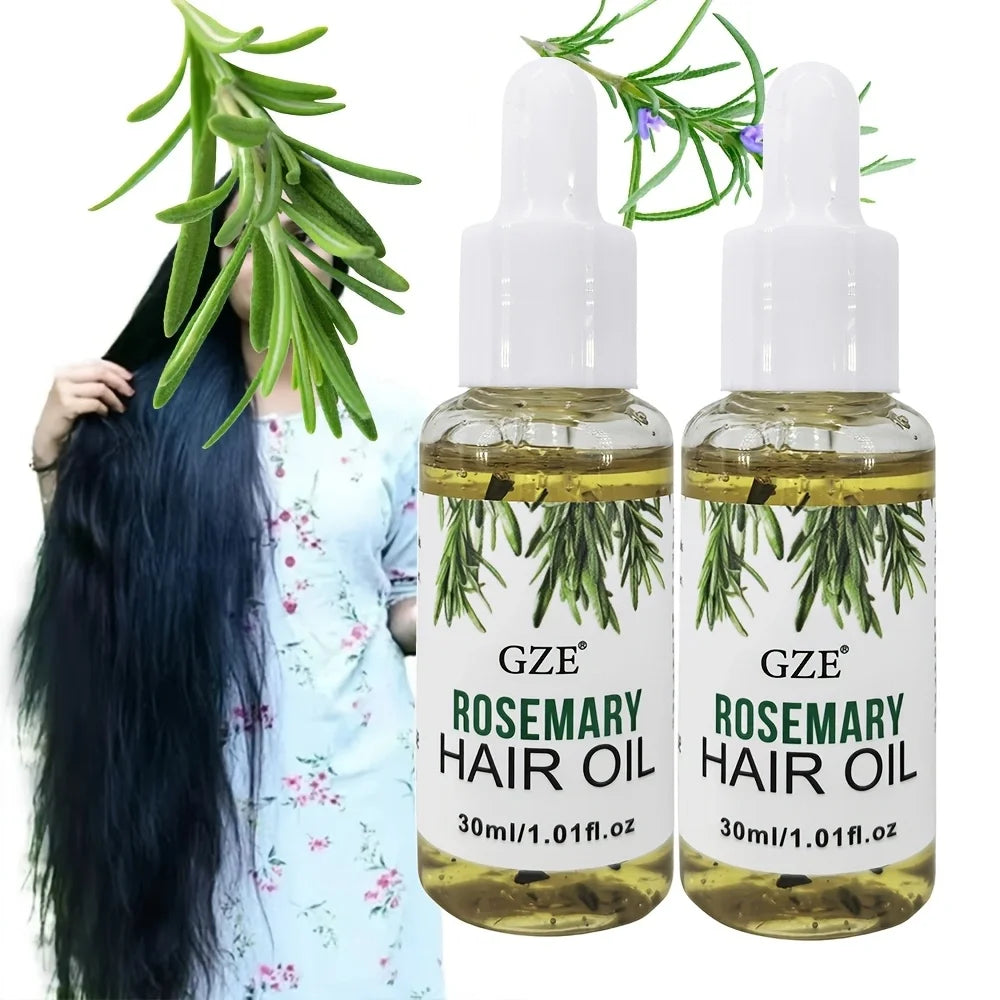 GZE Rosemary Oil For Hair Rosemary Scalp Hair Oil, All Type & Texture | Straight, Waves & Chemically Hairs Strengthens