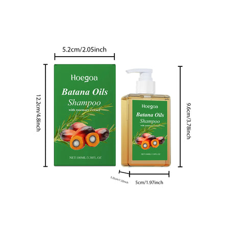 Organic Batana Oil Shampoo Soothing Scalp Intense Repair Batana Nourishing Shampoo with Rosemary Extract for All Hair Types