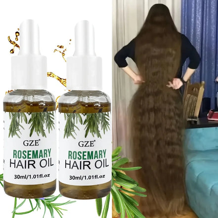 GZE Rosemary Oil For Hair Rosemary Scalp Hair Oil, All Type & Texture | Straight, Waves & Chemically Hairs Strengthens