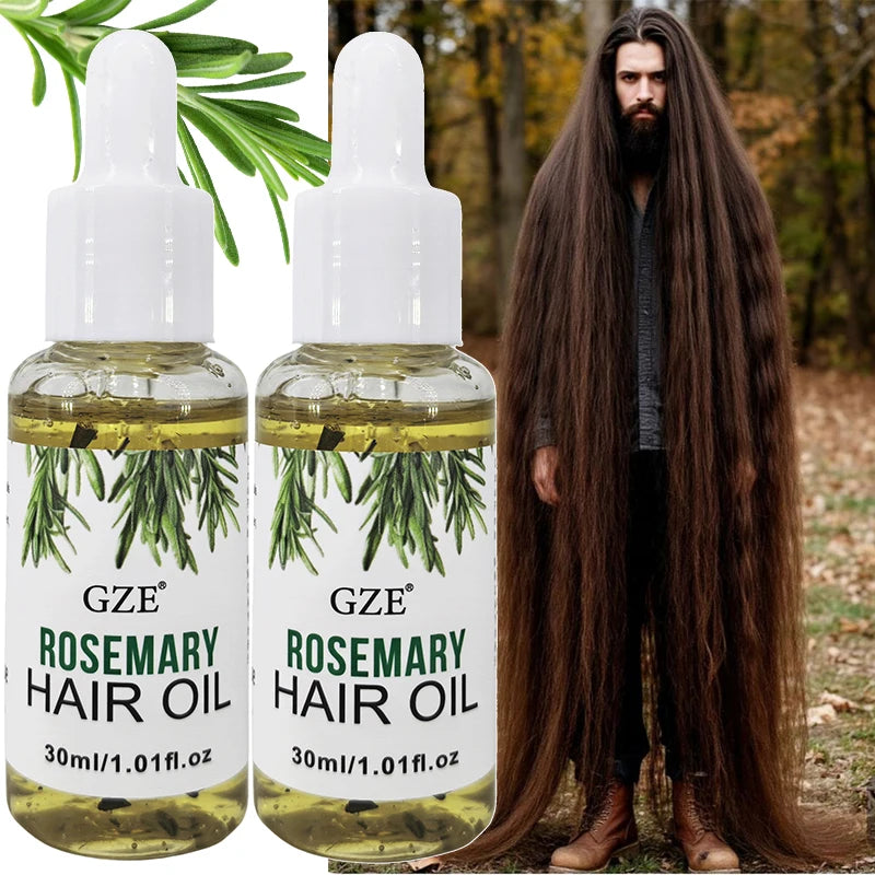 GZE Rosemary Oil For Hair Rosemary Scalp Hair Oil, All Type & Texture | Straight, Waves & Chemically Hairs Strengthens