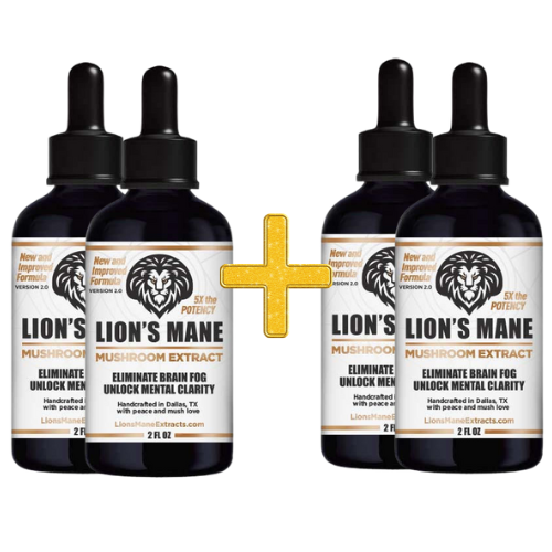 4 Lion's Mane Extracts for the Price of 2 (50% Savings)