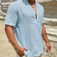 Azel | Camisa de verano elegante con cuello alto