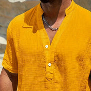 Azel | Camisa de verano elegante con cuello alto