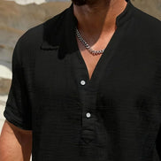 Azel | Camisa de verano elegante con cuello alto