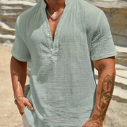 Azel | Camisa de verano elegante con cuello alto