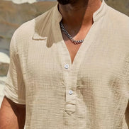 Azel | Camisa de verano elegante con cuello alto