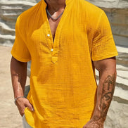 Azel | Camisa de verano elegante con cuello alto