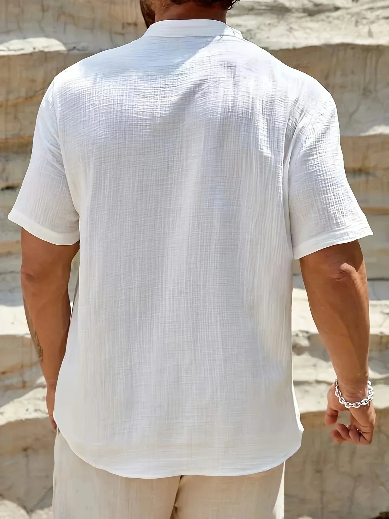 Azel | Camisa de verano elegante con cuello alto