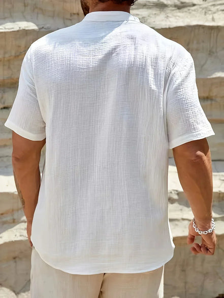 Azel | Camisa de verano elegante con cuello alto